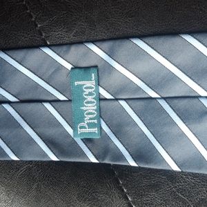 Protocol Blue stripped Tie